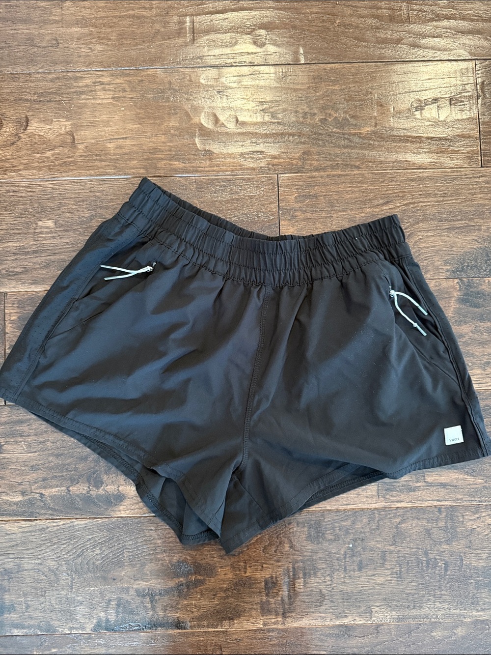 Vuori Black Women's Athletic Shorts with Elastic Waist